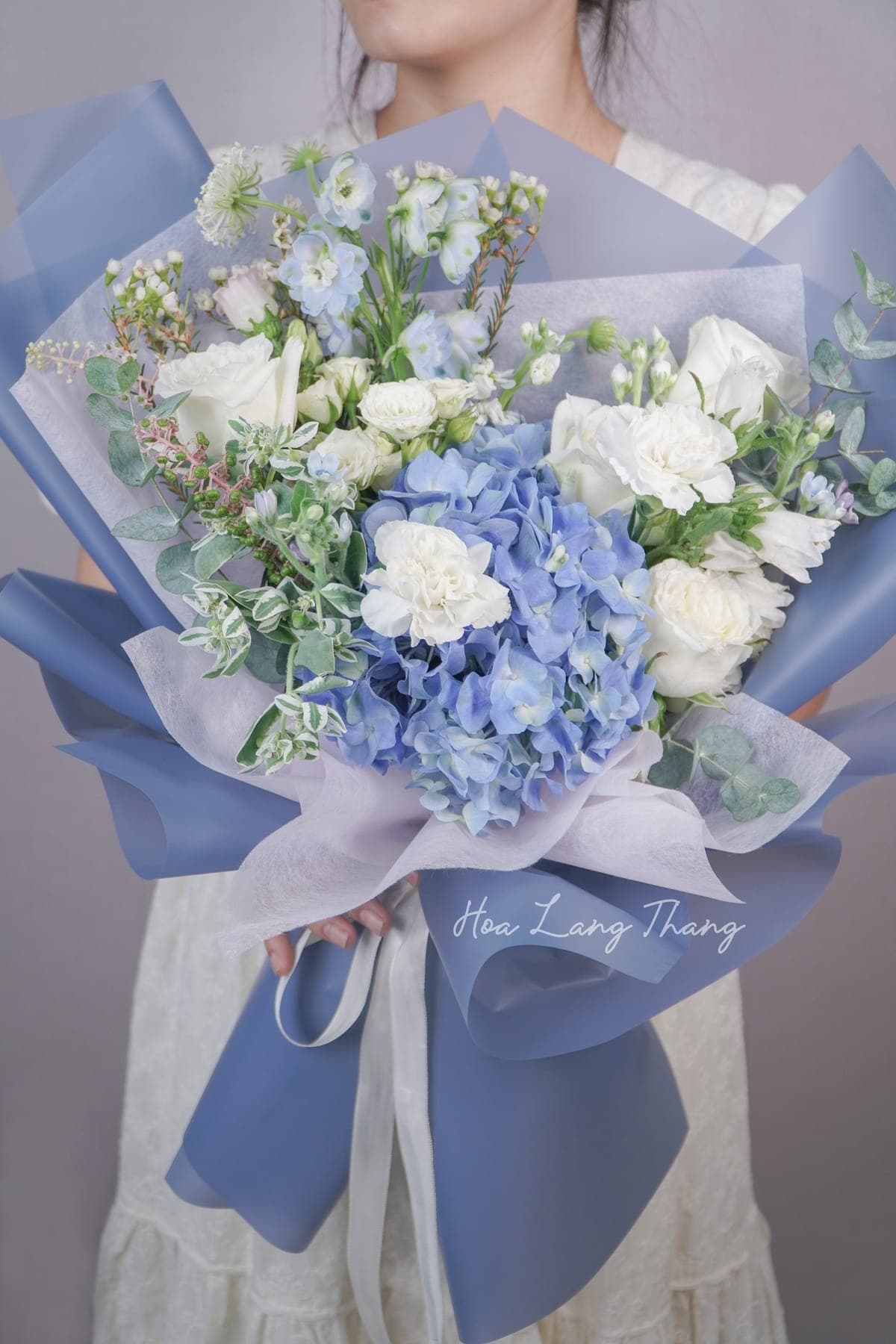 Bó tulip hồng Hà Lan Hồng — góc khác