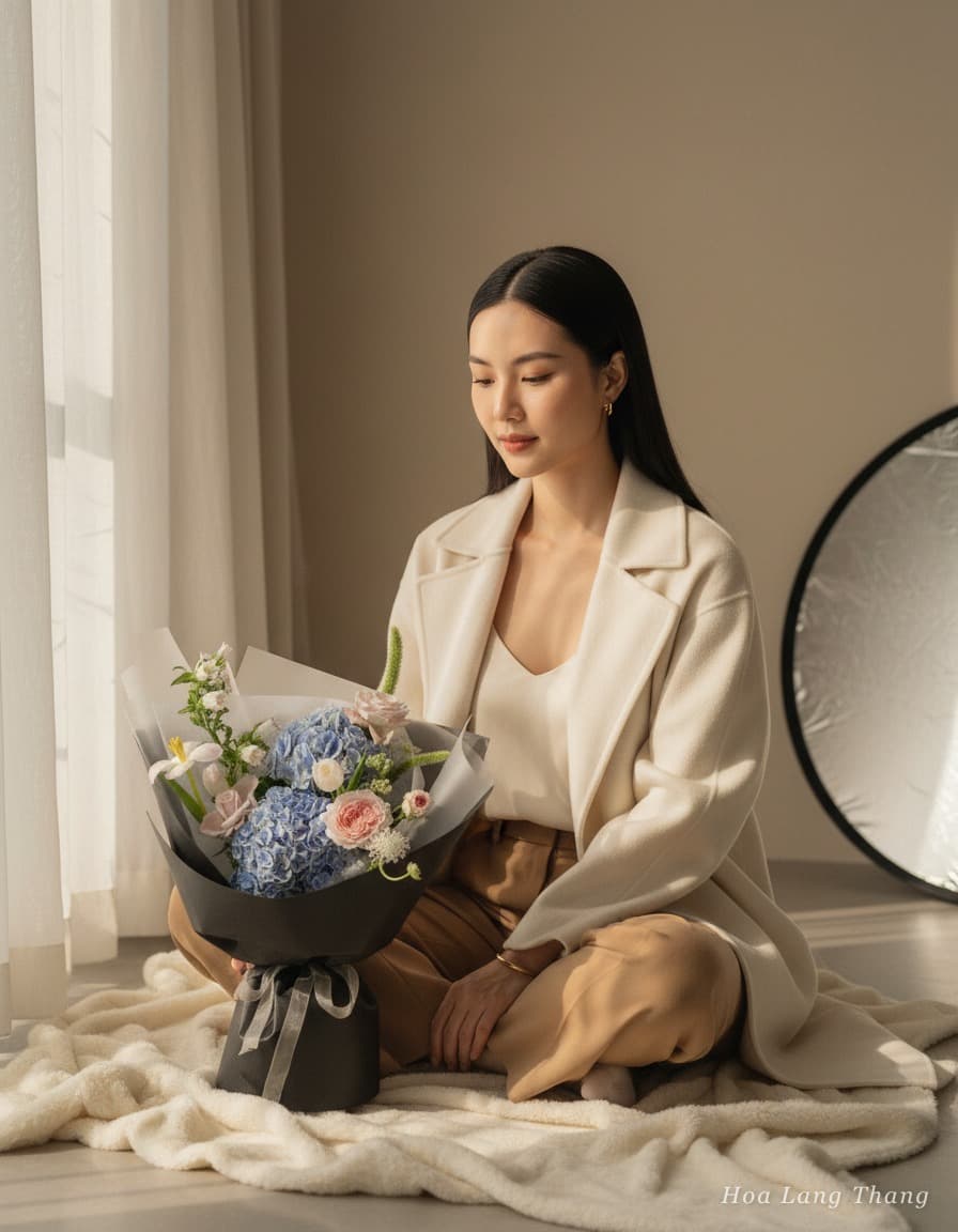 Bó tú câu viền xanh Xanh