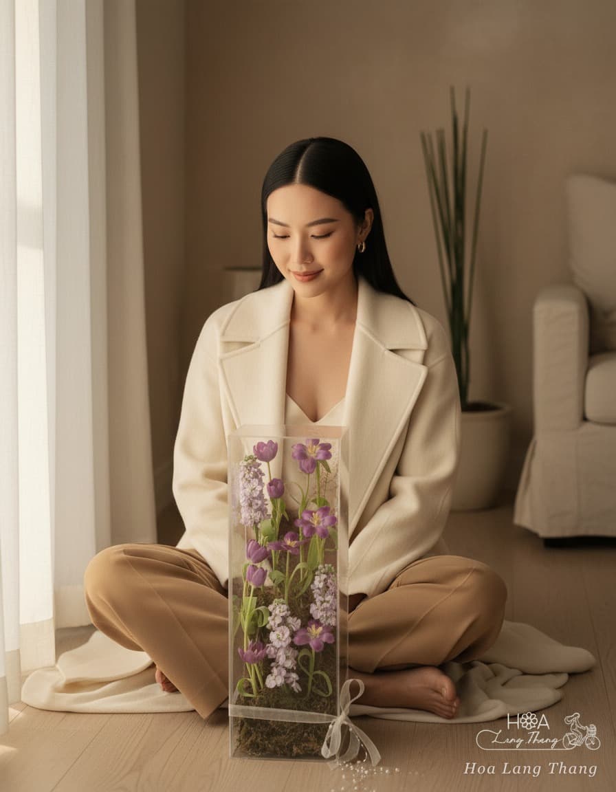 Tulip Tím Thanh Lịch - Ảnh 1